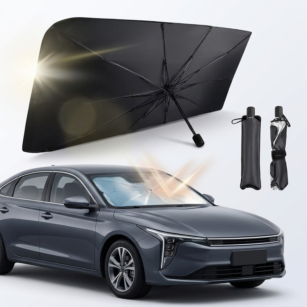 AutoTherma ™ Retractable Car Windshield Heat Protector